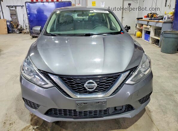 3N1AB7AP2KY279403 2019 NISSAN SENTRA Gray Դիմացի տեսք