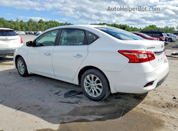 3N1AB7AP2KY306146 2019 NISSAN SENTRA Белый Задняя левая четверть