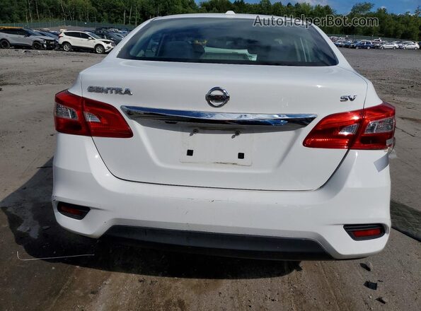 3N1AB7AP2KY306146 2019 NISSAN SENTRA Белый Вид сзади