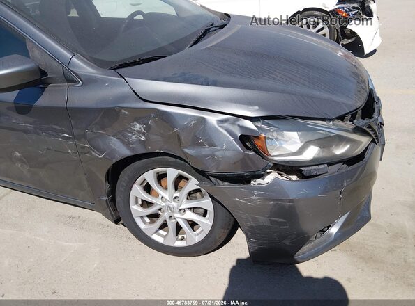 3N1AB7AP2KY322850 2019 NISSAN SENTRA Gray Դիմացի տեսք