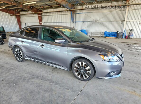 3N1AB7AP2KY325067 2019 NISSAN SENTRA Gray Przód prawy
