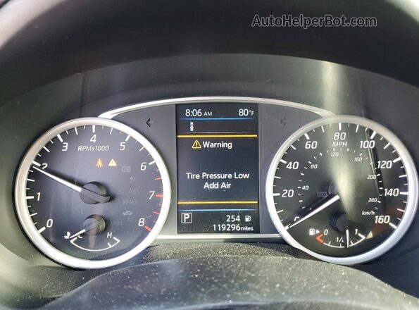 3N1AB7AP2KY327143 2019 NISSAN SENTRA Gray Вид щитка приладів