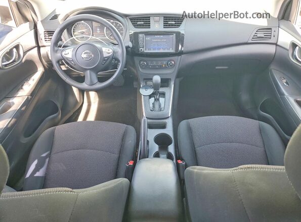 3N1AB7AP2KY331029 2019 NISSAN SENTRA White Вид панелі приладів