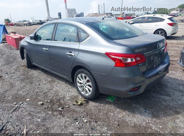 3N1AB7AP2KY340877 2019 NISSAN SENTRA Серый Задняя левая четверть