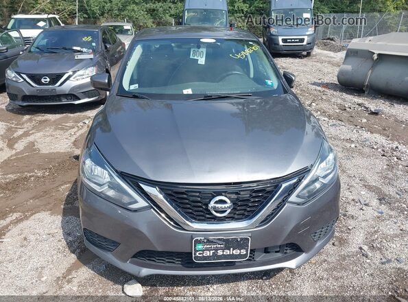 3N1AB7AP2KY340877 2019 NISSAN SENTRA Серый Вид спереди