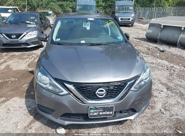 3N1AB7AP2KY340877 2019 NISSAN SENTRA Серый Вид щитка приборов