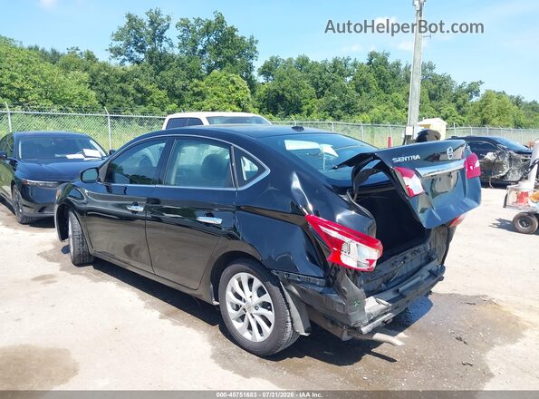 3N1AB7AP2KY370591 2019 NISSAN SENTRA Black Задня ліва чверть