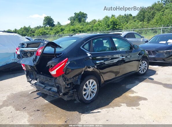 3N1AB7AP2KY370591 2019 NISSAN SENTRA Black Задня права чверть