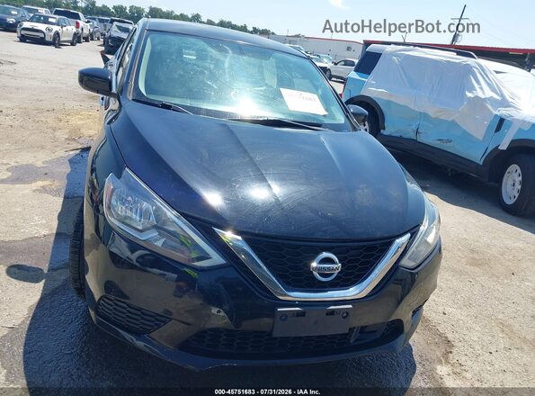 3N1AB7AP2KY370591 2019 NISSAN SENTRA Black Вид задньої частини салону