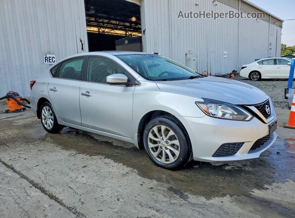 3N1AB7AP2KY378416 2019 NISSAN SENTRA Silver Delantero derecho