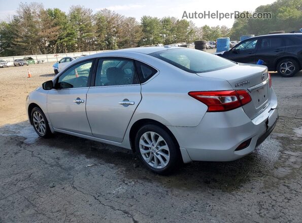 3N1AB7AP2KY378416 2019 NISSAN SENTRA Silver Trasero izquierdo