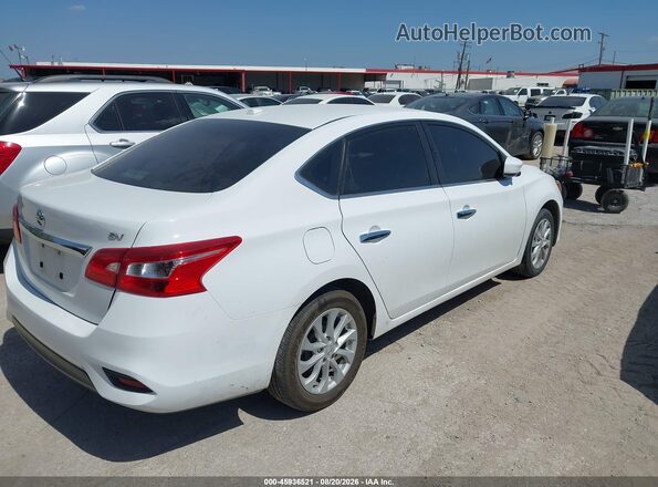 3N1AB7AP2KY436413 2019 NISSAN SENTRA Белый Задняя правая четверть