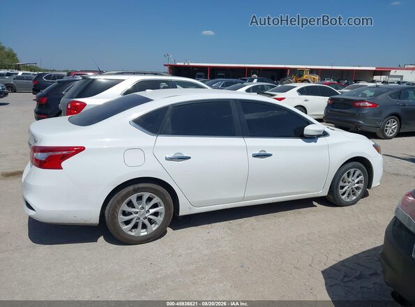 3N1AB7AP2KY436413 2019 NISSAN SENTRA Белый Вид задней части салона