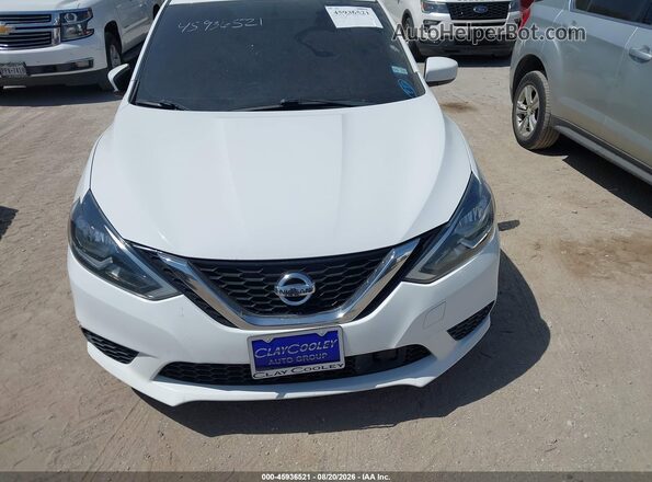 3N1AB7AP2KY436413 2019 NISSAN SENTRA Белый Вид щитка приборов