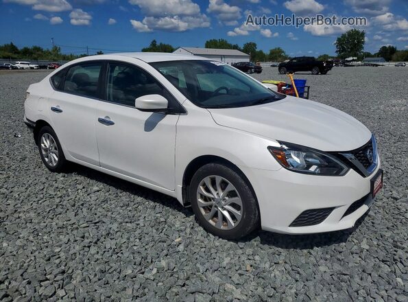 3N1AB7AP2KY447069 2019 NISSAN SENTRA White Przód prawy