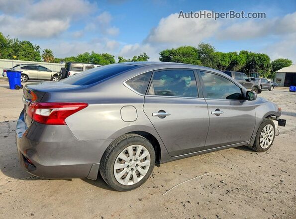 3N1AB7AP2KY457696 2019 NISSAN SENTRA Gray Trasero derecho