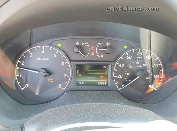 3N1AB7AP3GY221775 2016 NISSAN SENTRA Black ხელსაწყოთა პანელის ხედი