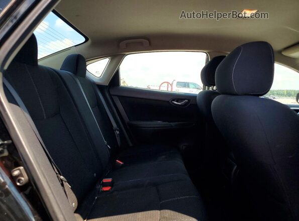 3N1AB7AP3GY221775 2016 NISSAN SENTRA Black უკანა სავარძლების ხედი