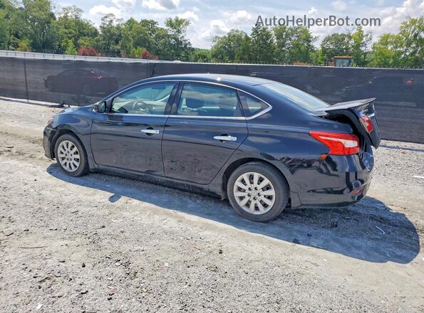 3N1AB7AP3GY221775 2016 NISSAN SENTRA Black უკანა მარცხენა