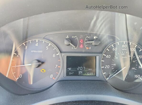 3N1AB7AP3GY229553 2016 NISSAN SENTRA Black Instrument cluster view