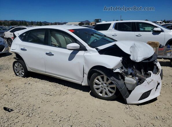 3N1AB7AP3GY242691 2016 NISSAN SENTRA Белый Передняя правая четверть