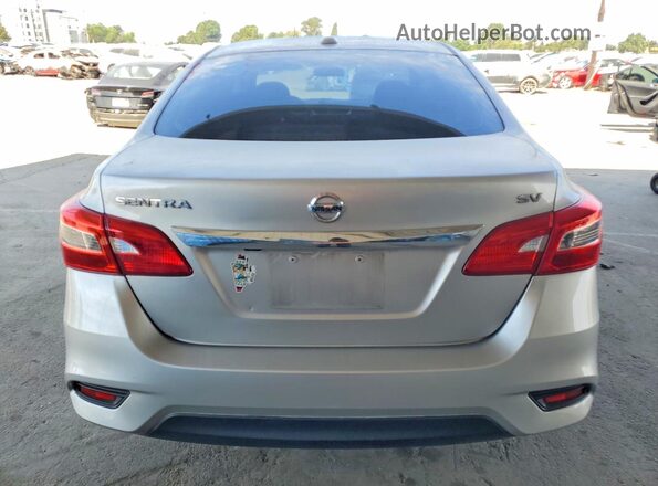 3N1AB7AP3HL683350 2017 NISSAN SENTRA Silver Widok z tyłu