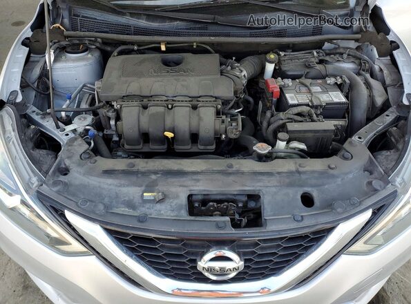 3N1AB7AP3HL683350 2017 NISSAN SENTRA Silver Widok wnętrza z tyłu