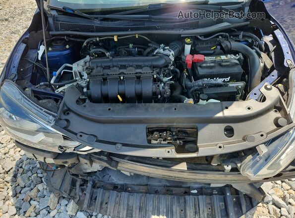 3N1AB7AP3HY236844 2017 NISSAN SENTRA Синий Вид задней части салона
