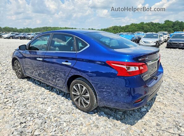 3N1AB7AP3HY236844 2017 NISSAN SENTRA Синий Задняя левая четверть