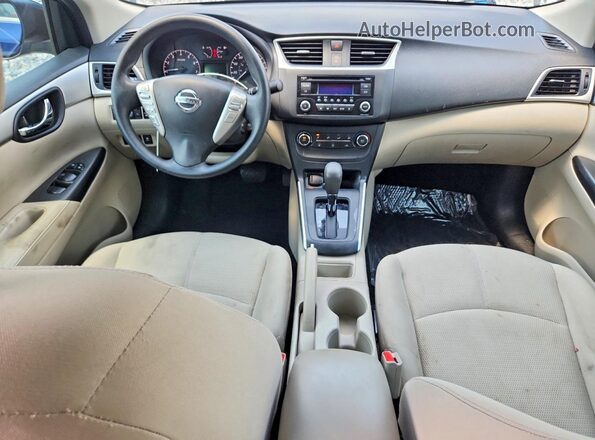 3N1AB7AP3HY236844 2017 NISSAN SENTRA Синий Вид панели приборов