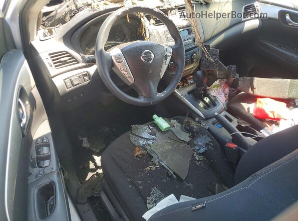 3N1AB7AP3HY293528 2017 NISSAN SENTRA Белый Вид панели приборов