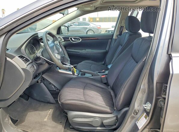 3N1AB7AP3HY306911 2017 NISSAN SENTRA Gray Widok wnętrza z przodu