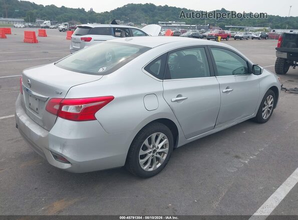 3N1AB7AP3HY325605 2017 NISSAN SENTRA Серебряный Задняя правая четверть