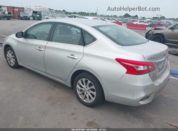 3N1AB7AP3HY325605 2017 NISSAN SENTRA Серебряный Задняя левая четверть