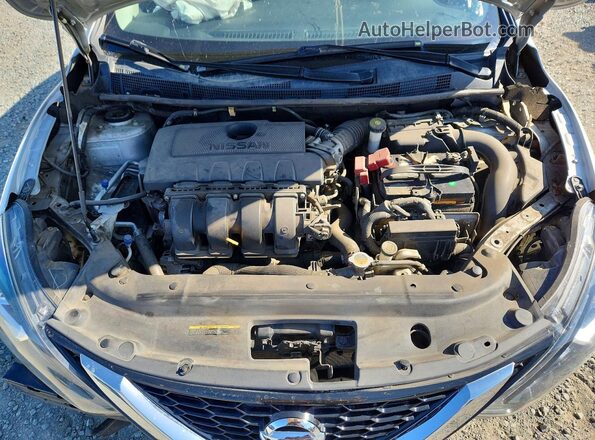 3N1AB7AP3HY344848 2017 NISSAN SENTRA Silver Вид задньої частини салону