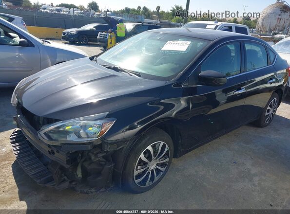 3N1AB7AP3HY351525 2017 NISSAN SENTRA Black Vista tres cuartos delantera izquierda