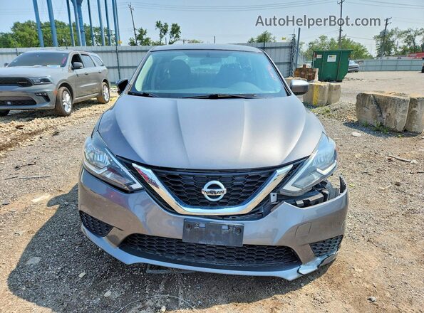 3N1AB7AP3HY383309 2017 NISSAN SENTRA Gray Widok z przodu