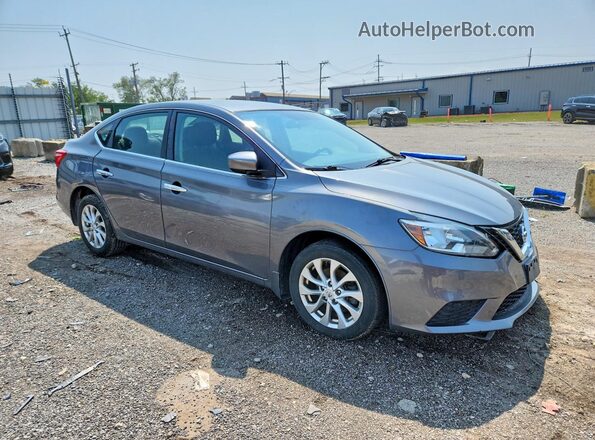3N1AB7AP3HY383309 2017 NISSAN SENTRA Gray Przód prawy