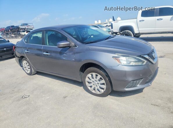 3N1AB7AP3HY384444 2017 NISSAN SENTRA Серый Передняя правая четверть