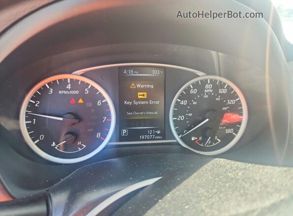 3N1AB7AP3HY384444 2017 NISSAN SENTRA Серый Вид щитка приборов
