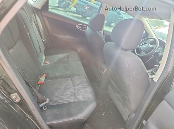 3N1AB7AP3HY387425 2017 NISSAN SENTRA Black უკანა სავარძლების ხედი