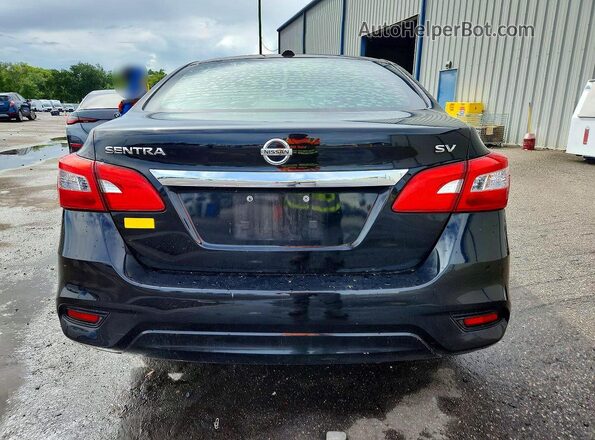 3N1AB7AP3HY387425 2017 NISSAN SENTRA Black უკანა ხედი