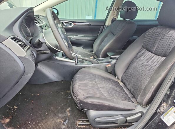 3N1AB7AP3HY387425 2017 NISSAN SENTRA Black წინა სალონის ხედი