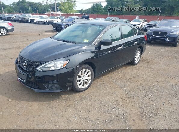 3N1AB7AP3HY396822 2017 NISSAN SENTRA Black Передня ліва чверть