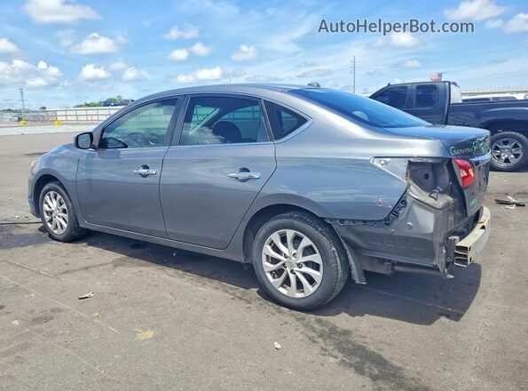 3N1AB7AP3JL605348 2018 NISSAN SENTRA Серый Задняя левая четверть