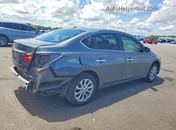 3N1AB7AP3JL605348 2018 NISSAN SENTRA Серый Задняя правая четверть