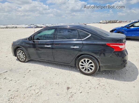 3N1AB7AP3JL608573 2018 NISSAN SENTRA Black უკანა მარცხენა