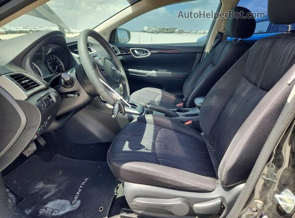 3N1AB7AP3JL608573 2018 NISSAN SENTRA Black წინა სალონის ხედი