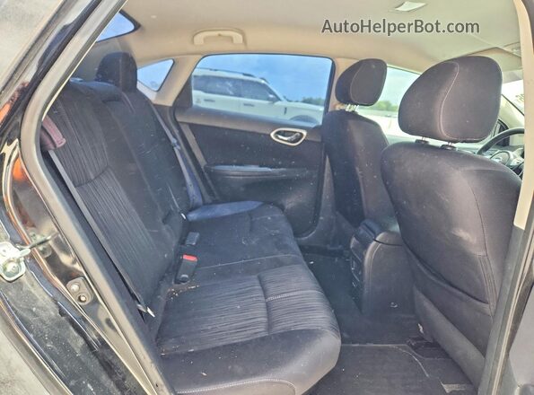 3N1AB7AP3JL608573 2018 NISSAN SENTRA Black უკანა სავარძლების ხედი