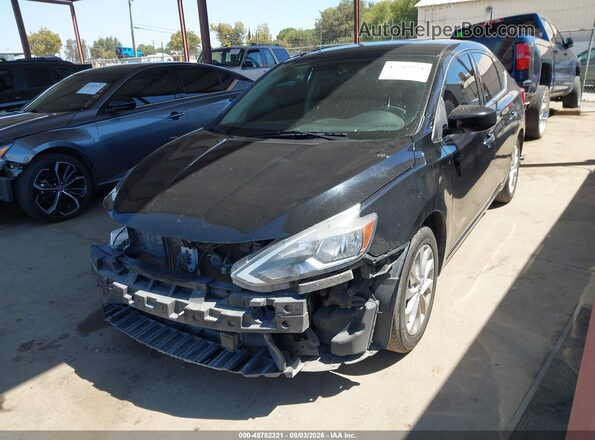 3N1AB7AP3JL624627 2018 NISSAN SENTRA Black Front left